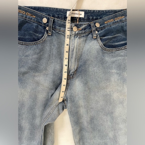 The Frankie Shop Blue Wide Leg Jeans - Picture 13 of 14